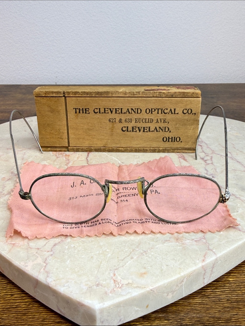 Early 20’s Century Wireframe Eyeglasses - 10/12k White Gold Filled